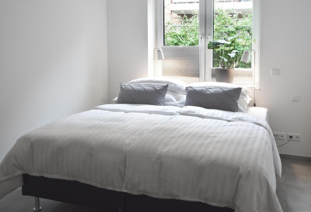 Familienfreundliche Neubauwohnung Mit Terrasse ฮัมบูร์ก ภายนอก รูปภาพ